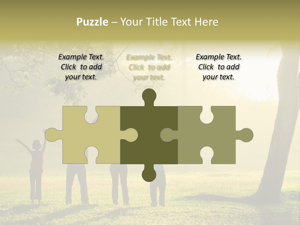 Asian Silhouette Family PowerPoint Template