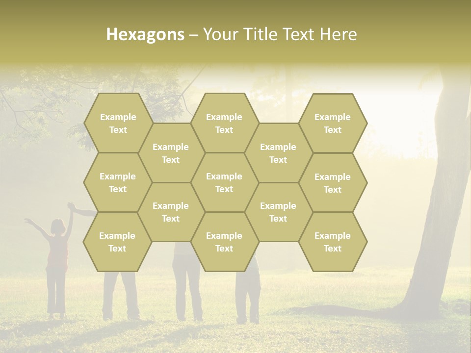 Asian Silhouette Family PowerPoint Template