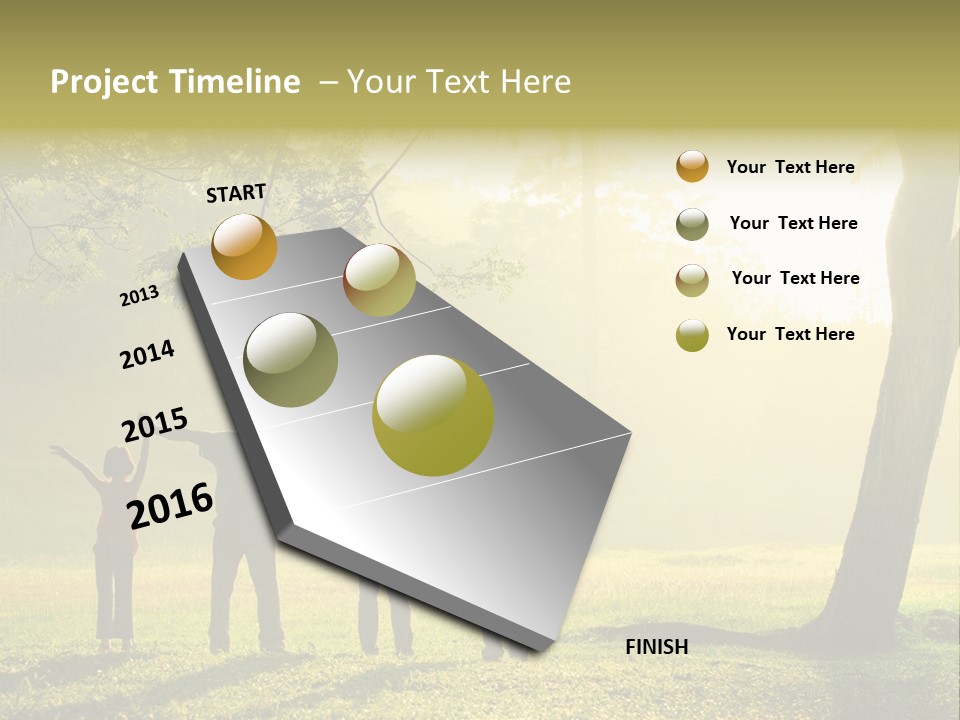 Asian Silhouette Family PowerPoint Template