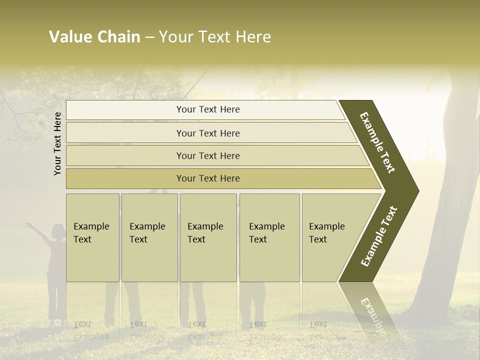 Asian Silhouette Family PowerPoint Template