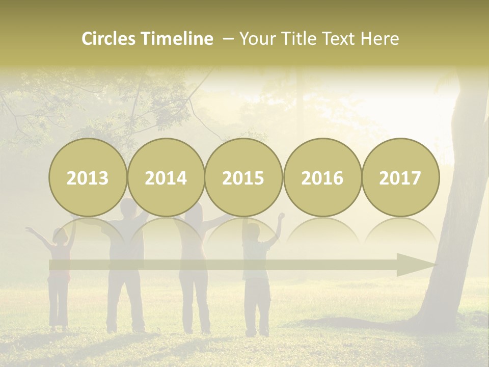 Asian Silhouette Family PowerPoint Template