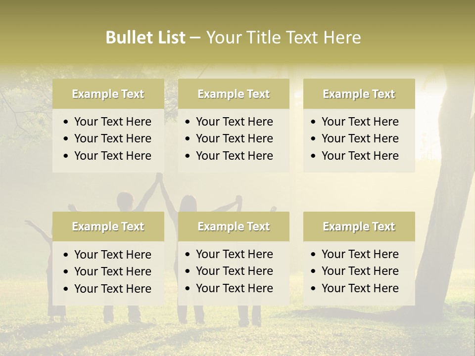 Asian Silhouette Family PowerPoint Template