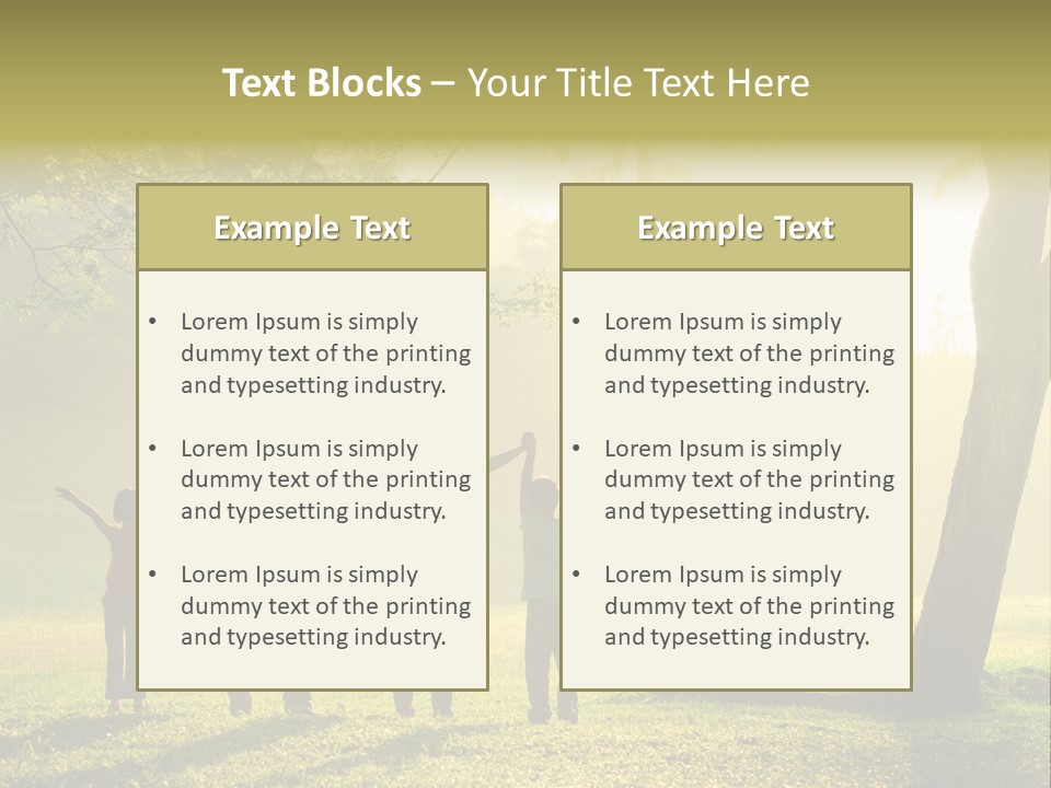 Asian Silhouette Family PowerPoint Template