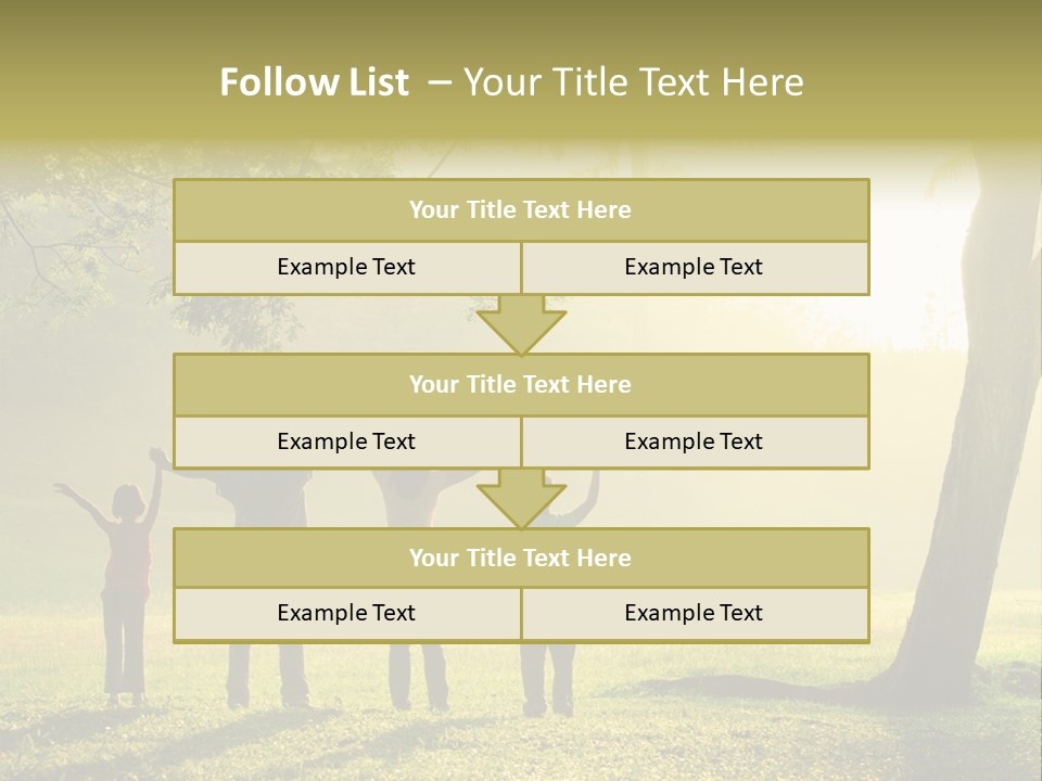 Asian Silhouette Family PowerPoint Template