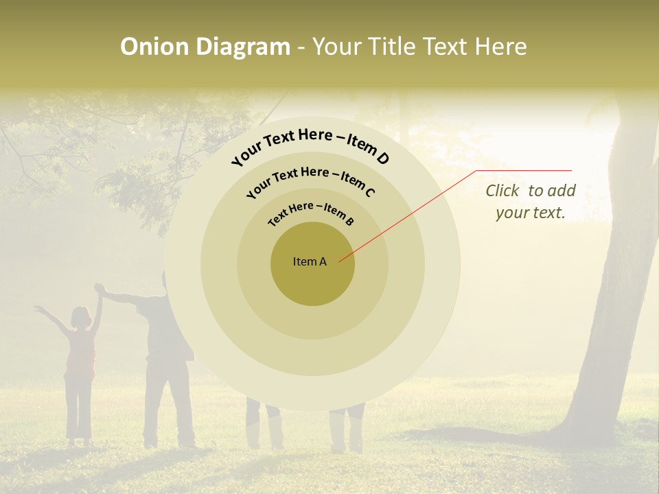 Asian Silhouette Family PowerPoint Template