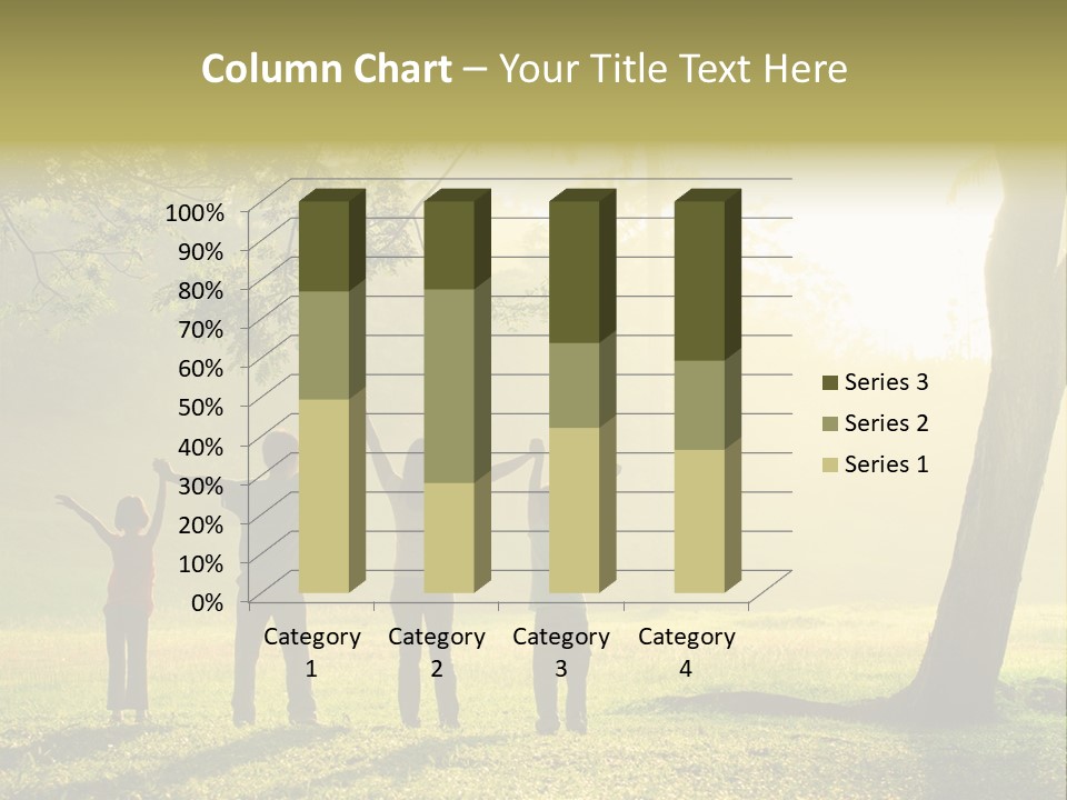 Asian Silhouette Family PowerPoint Template