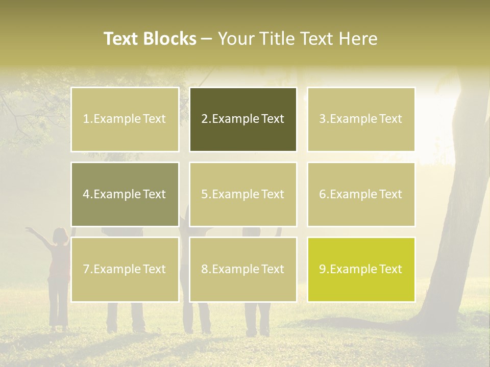 Asian Silhouette Family PowerPoint Template