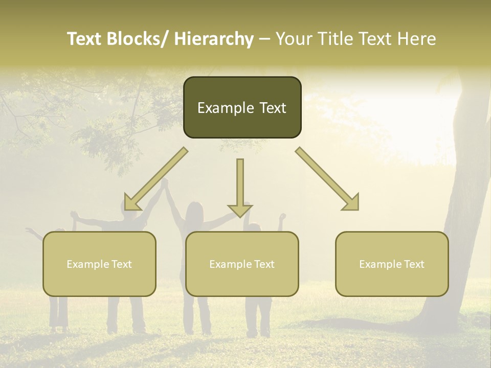 Asian Silhouette Family PowerPoint Template