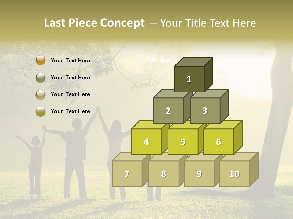 Asian Silhouette Family PowerPoint Template