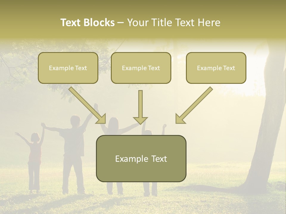 Asian Silhouette Family PowerPoint Template