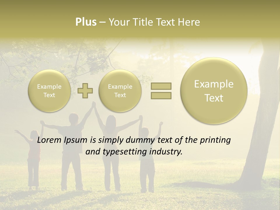 Asian Silhouette Family PowerPoint Template