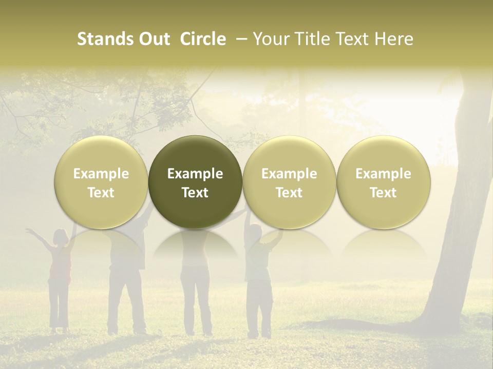 Asian Silhouette Family PowerPoint Template