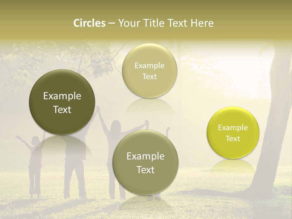 Asian Silhouette Family PowerPoint Template