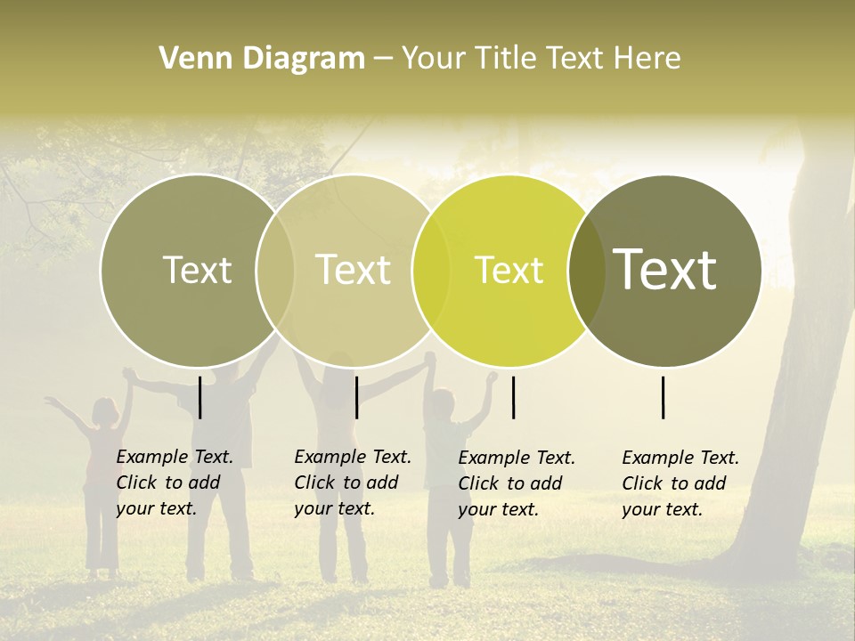 Asian Silhouette Family PowerPoint Template