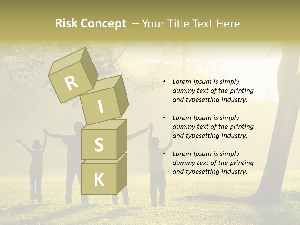 Asian Silhouette Family PowerPoint Template