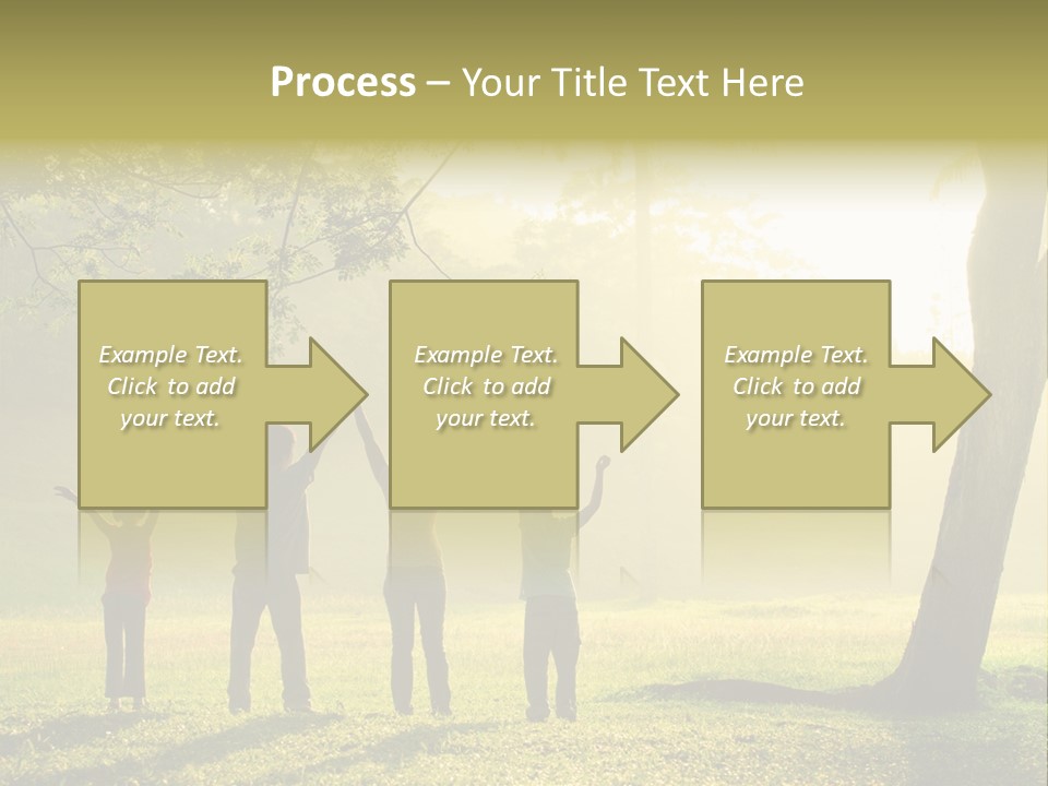 Asian Silhouette Family PowerPoint Template