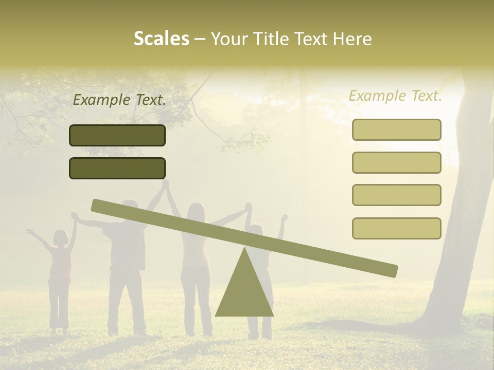 Asian Silhouette Family PowerPoint Template