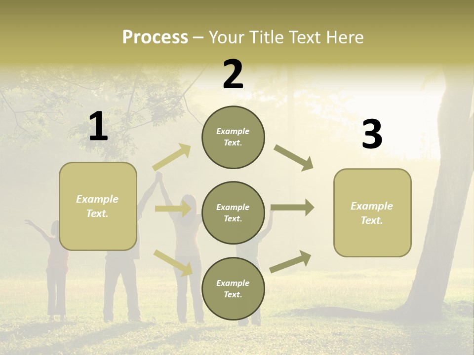 Asian Silhouette Family PowerPoint Template