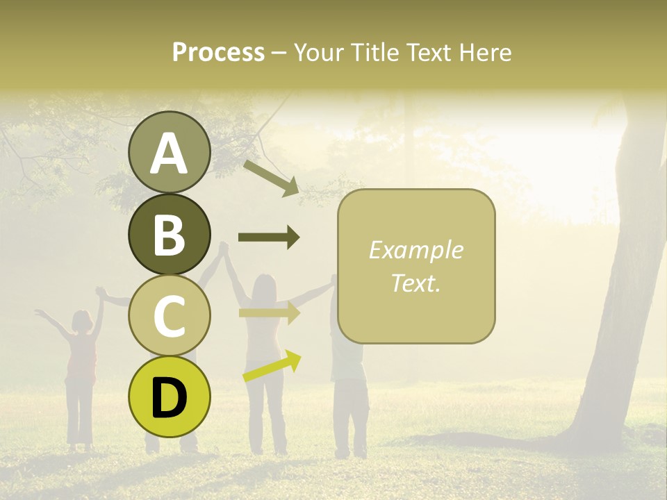 Asian Silhouette Family PowerPoint Template