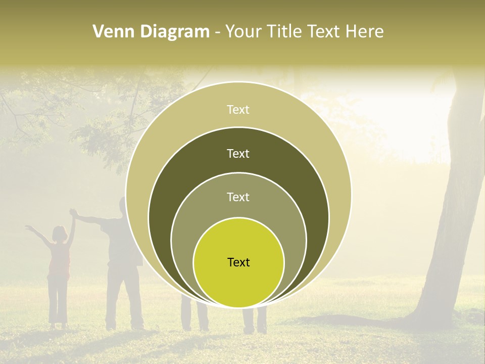 Asian Silhouette Family PowerPoint Template