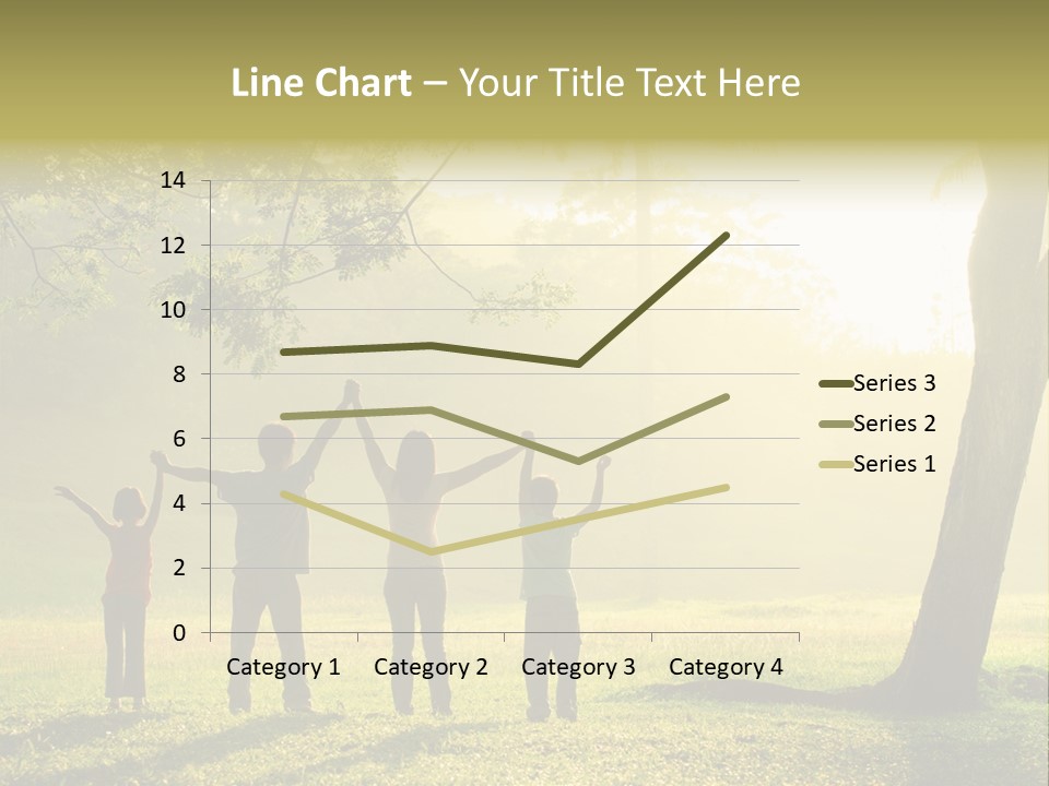 Asian Silhouette Family PowerPoint Template