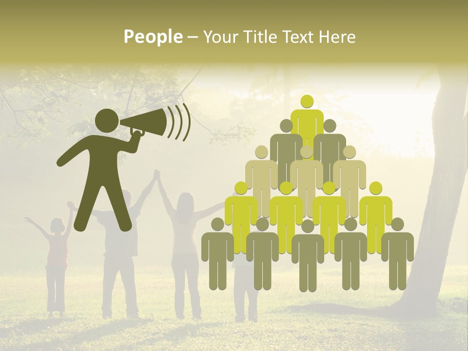 Asian Silhouette Family PowerPoint Template