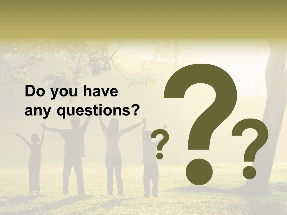 Asian Silhouette Family PowerPoint Template