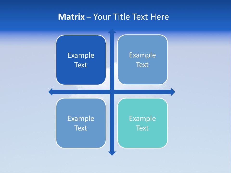 Freedom Blue White PowerPoint Template