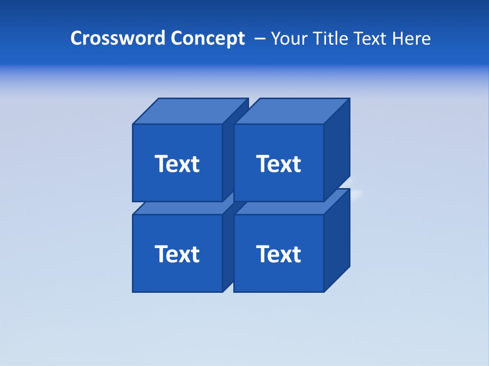 Freedom Blue White PowerPoint Template