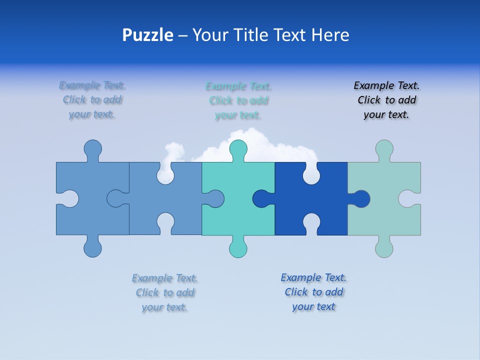 Freedom Blue White PowerPoint Template