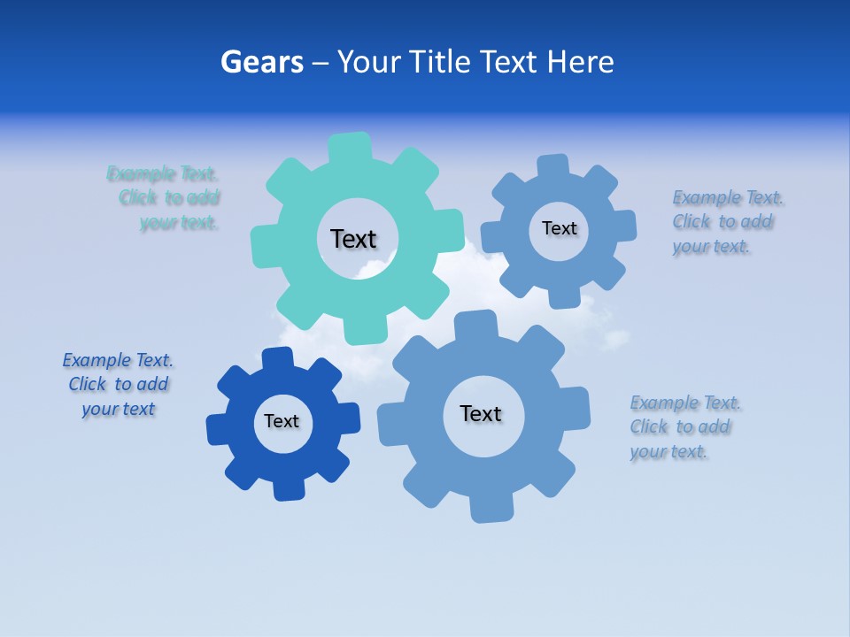 Freedom Blue White PowerPoint Template