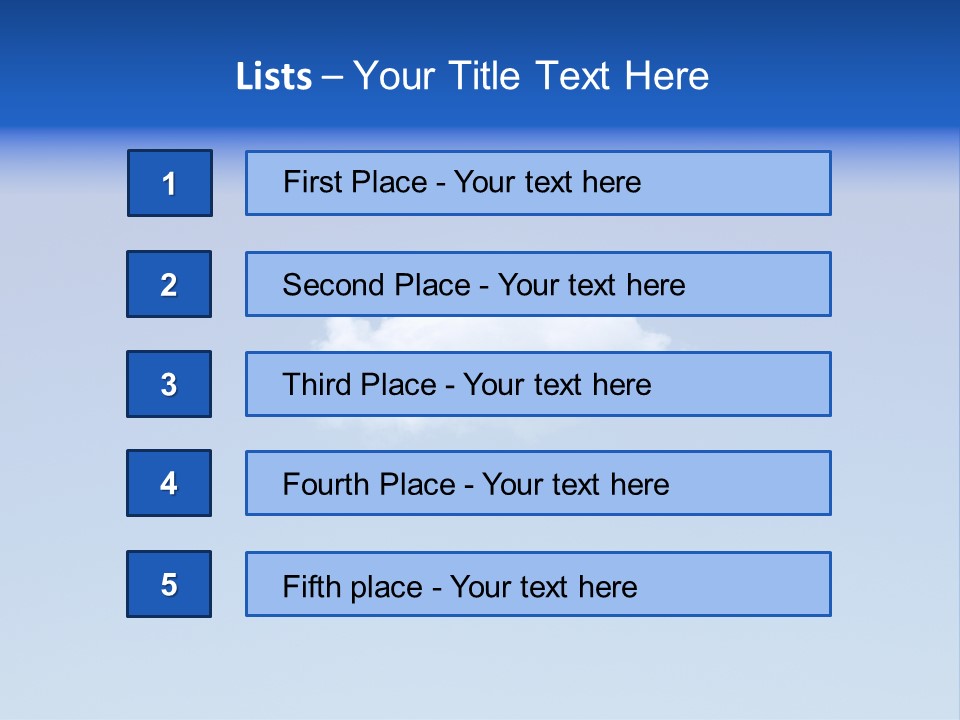 Freedom Blue White PowerPoint Template