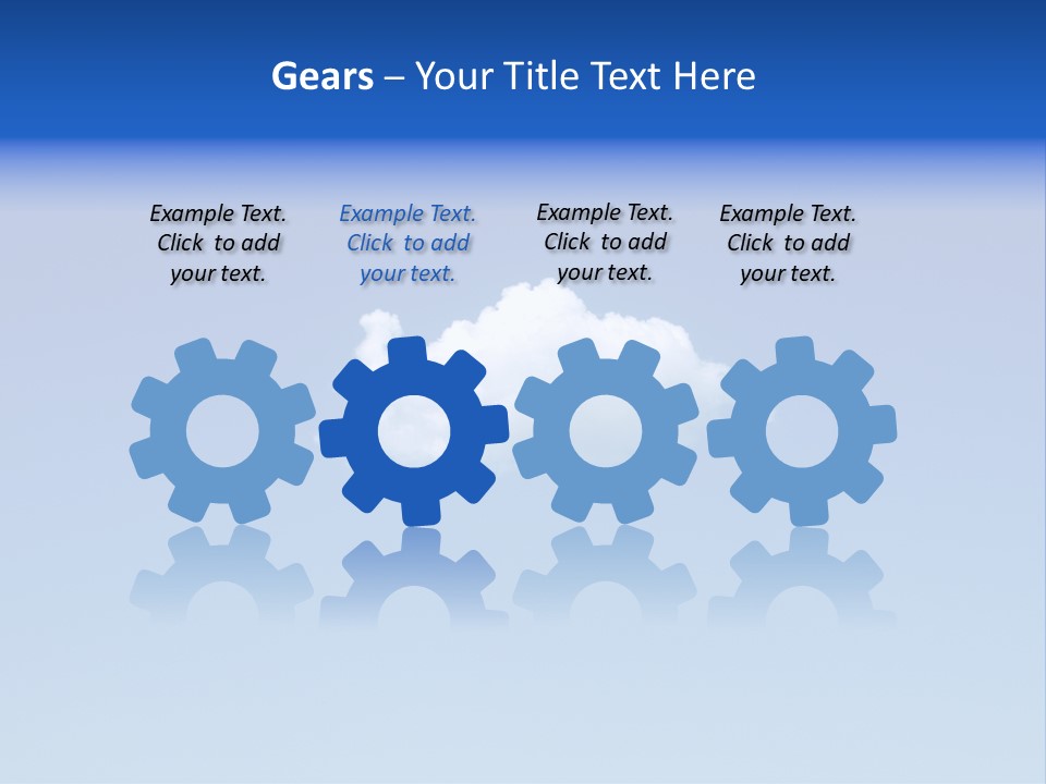 Freedom Blue White PowerPoint Template