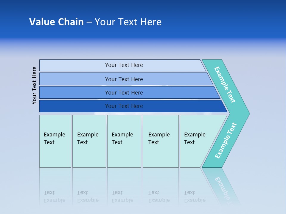 Freedom Blue White PowerPoint Template