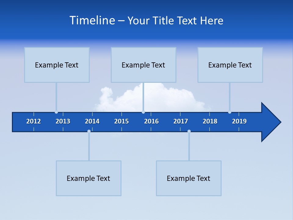 Freedom Blue White PowerPoint Template