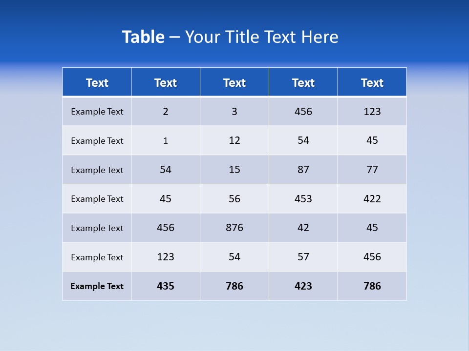 Freedom Blue White PowerPoint Template