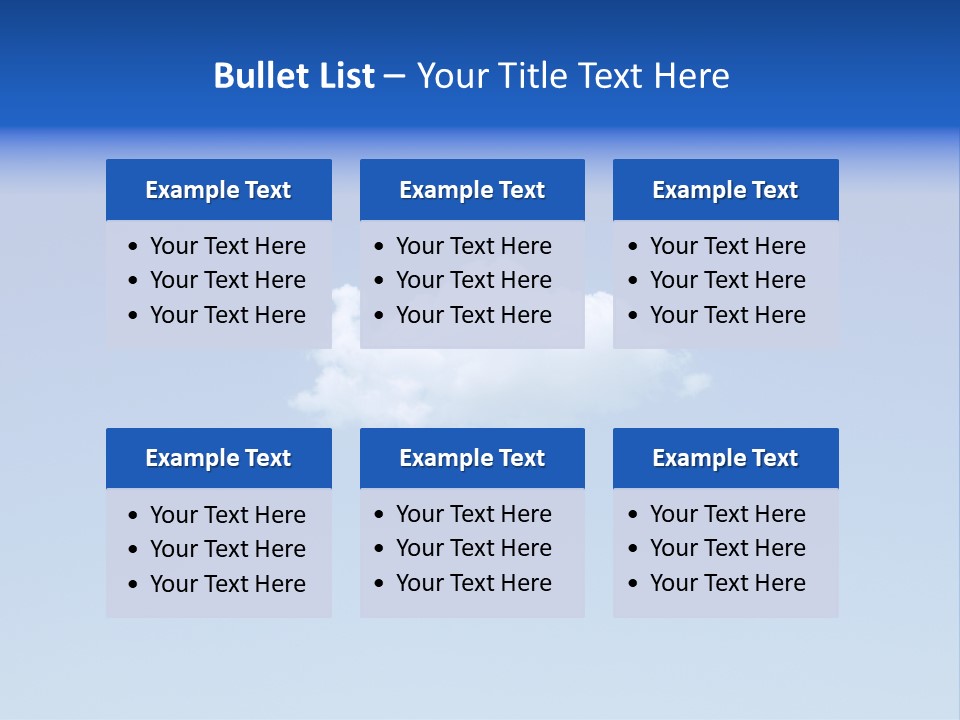 Freedom Blue White PowerPoint Template