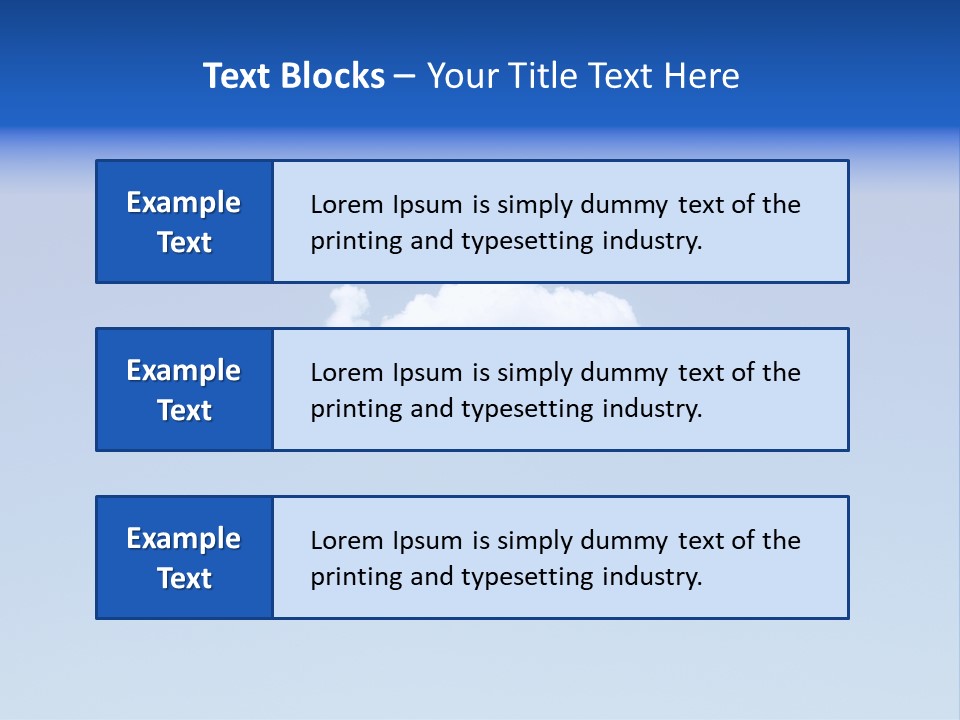 Freedom Blue White PowerPoint Template