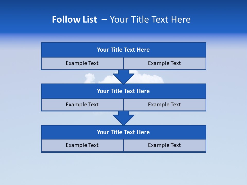 Freedom Blue White PowerPoint Template