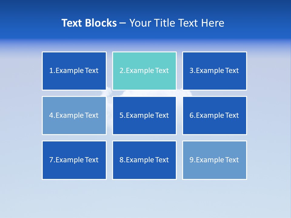 Freedom Blue White PowerPoint Template