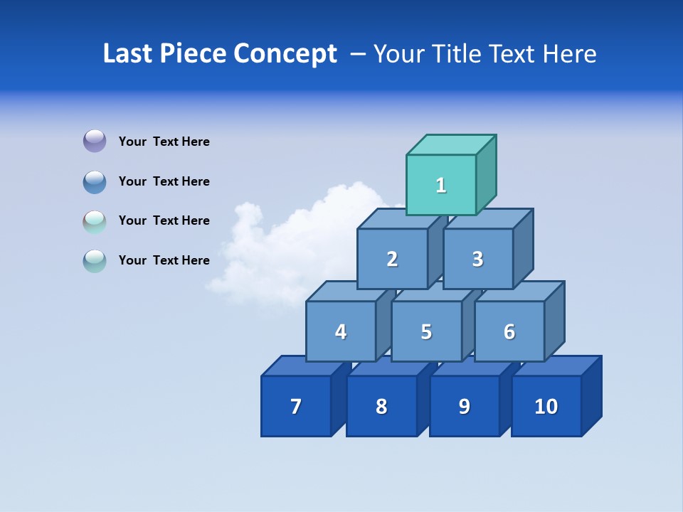 Freedom Blue White PowerPoint Template