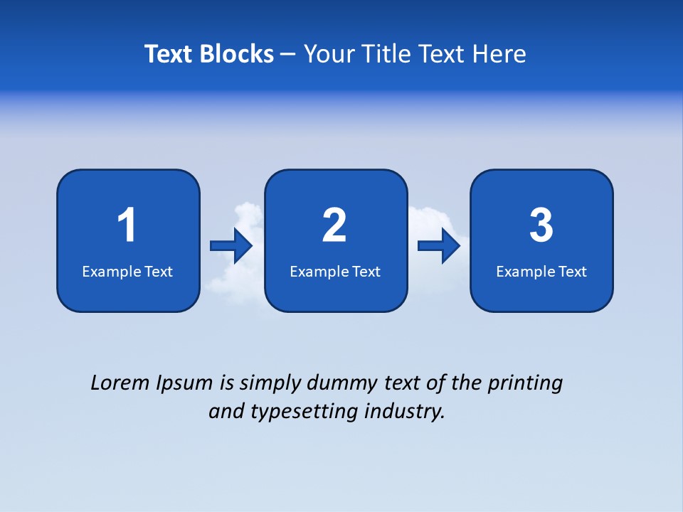 Freedom Blue White PowerPoint Template