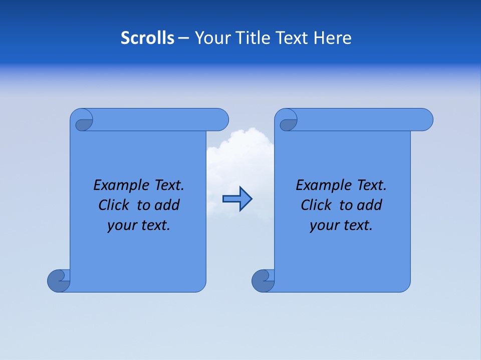 Freedom Blue White PowerPoint Template