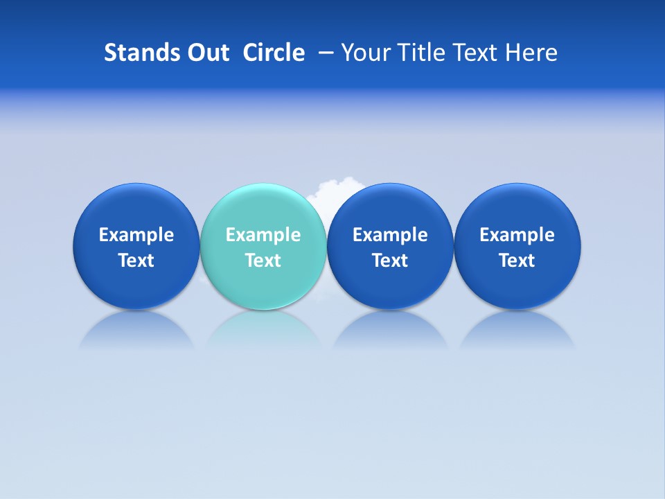 Freedom Blue White PowerPoint Template