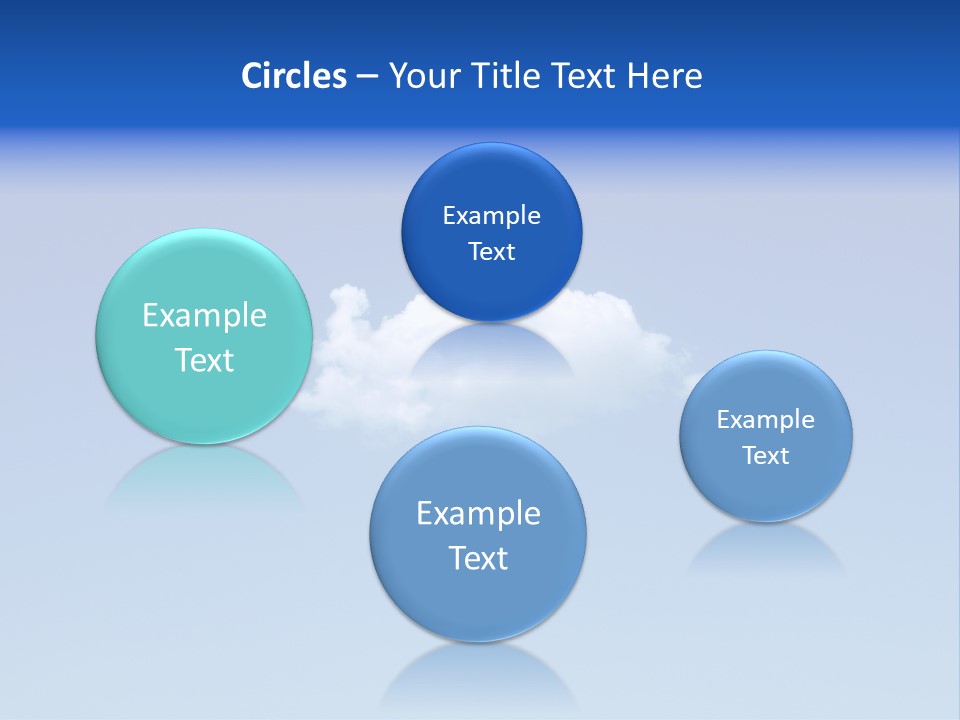 Freedom Blue White PowerPoint Template