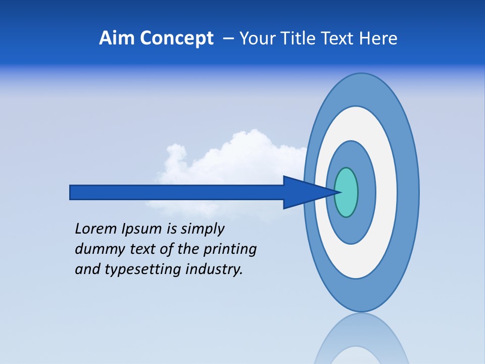 Freedom Blue White PowerPoint Template