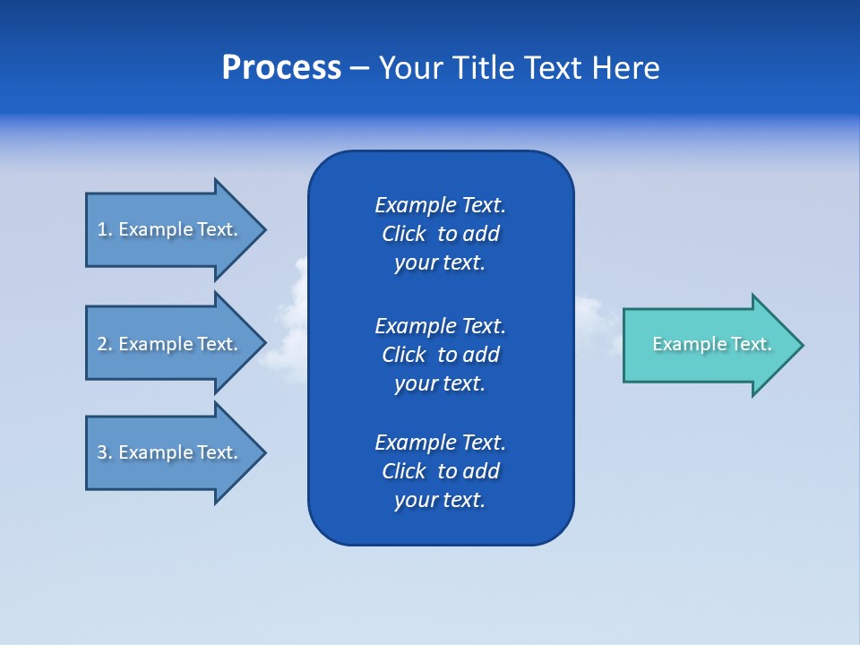 Freedom Blue White PowerPoint Template