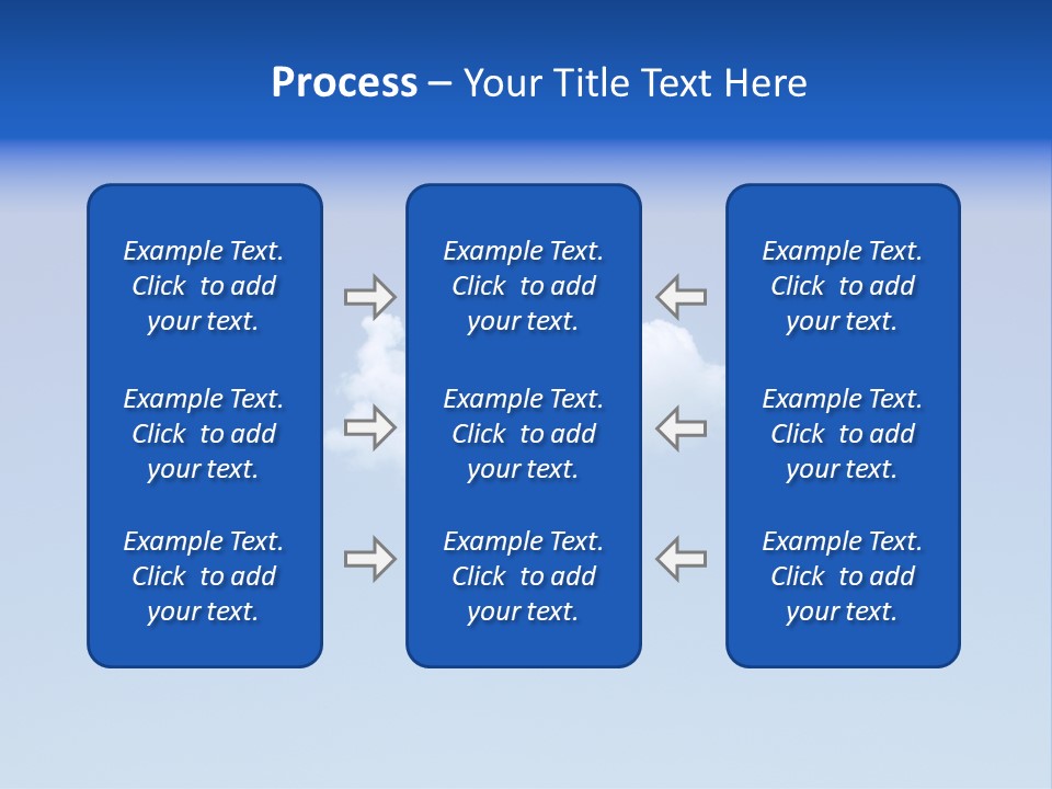 Freedom Blue White PowerPoint Template