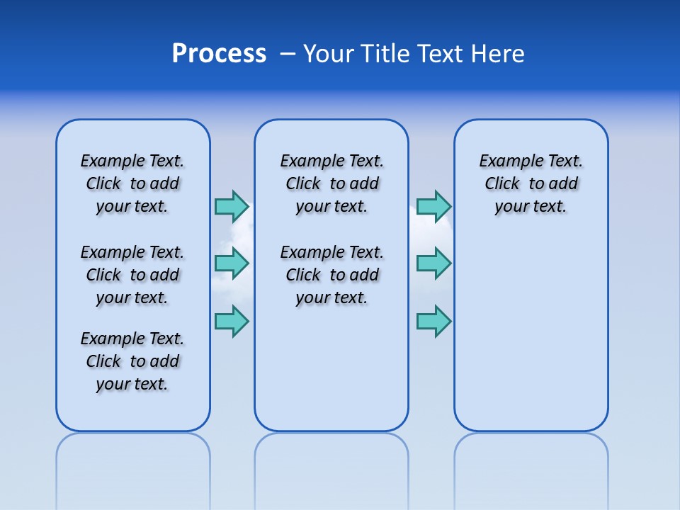 Freedom Blue White PowerPoint Template