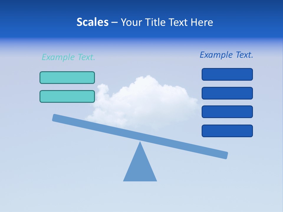 Freedom Blue White PowerPoint Template